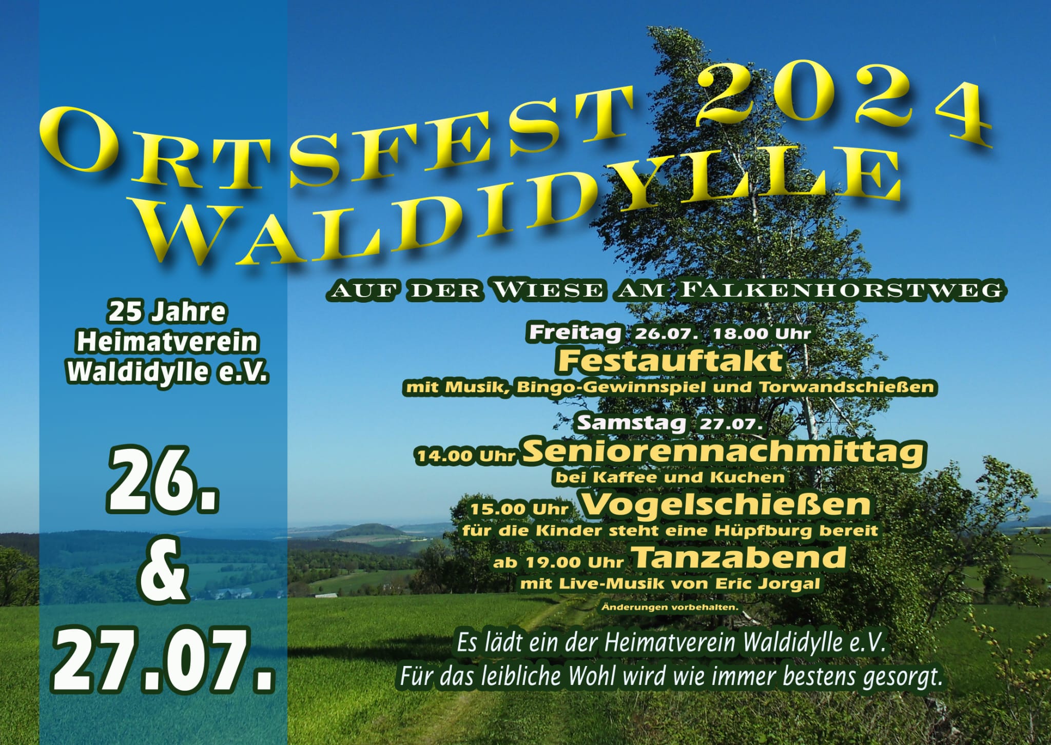 2024 Ortsfest Flyer