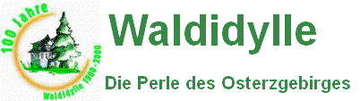 Waldidylle - die Perle des Osterzgebirges